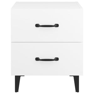 Κομοδίνα 2 τεμ. Λευκά 40 x 35 x 47,5 εκ.