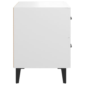 Κομοδίνα 2 τεμ. Λευκά 40 x 35 x 47,5 εκ.