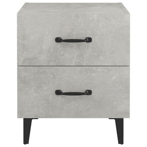 Κομοδίνα 2 τεμ. Γκρι Σκυροδέματος 40 x 35 x 47,5 εκ.