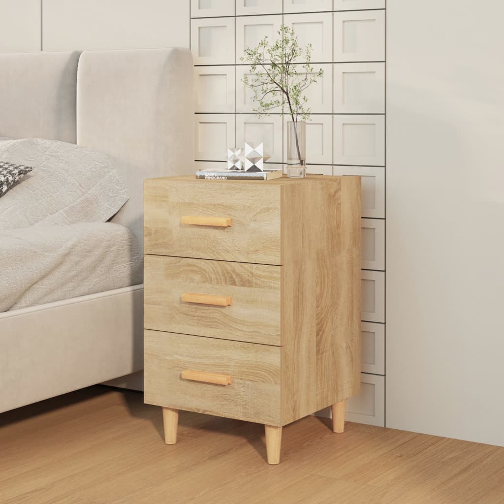 Κομοδίνο Sonoma Δρυς 40 x 40 x 66 εκ. από Επεξεργασμένο Ξύλο