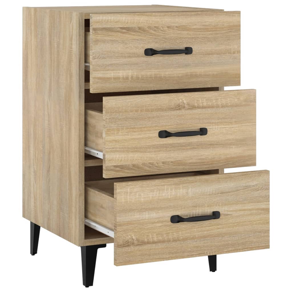 Κομοδίνο Sonoma Δρυς 40 x 40 x 66 εκ. από Επεξεργασμένο Ξύλο