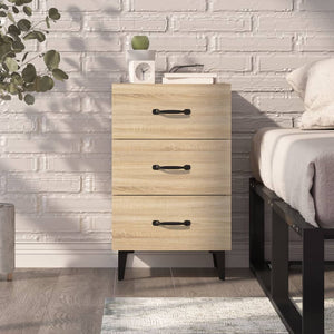 Κομοδίνο Sonoma Δρυς 40 x 40 x 66 εκ. από Επεξεργασμένο Ξύλο