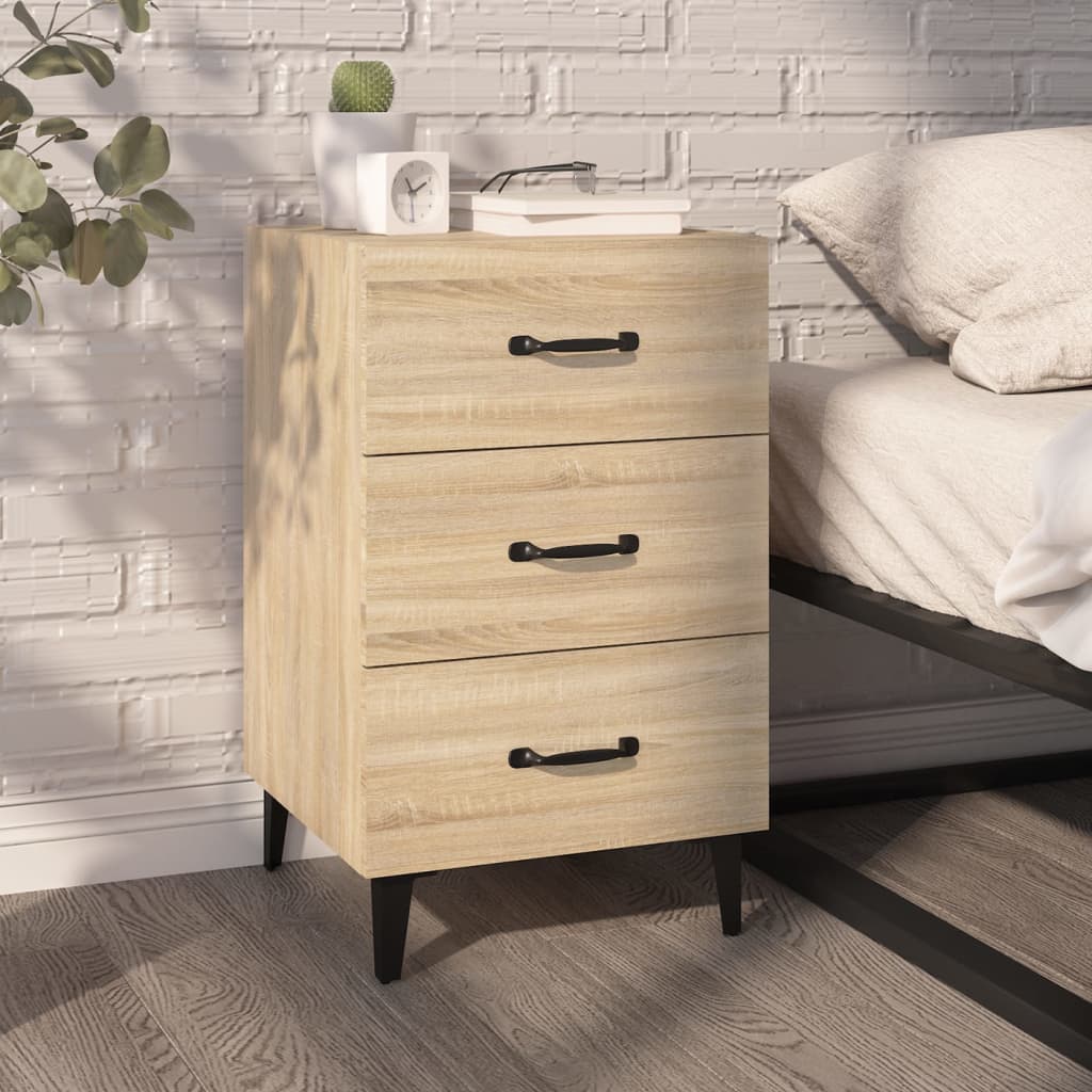 Κομοδίνο Sonoma Δρυς 40 x 40 x 66 εκ. από Επεξεργασμένο Ξύλο