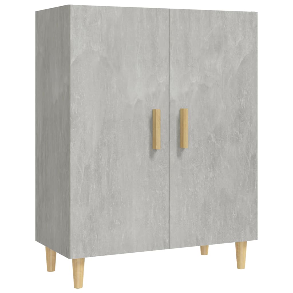Ντουλάπι Γκρι Σκυροδέματος 70 x 34 x 90 εκ. Επεξεργασμένο Ξύλο