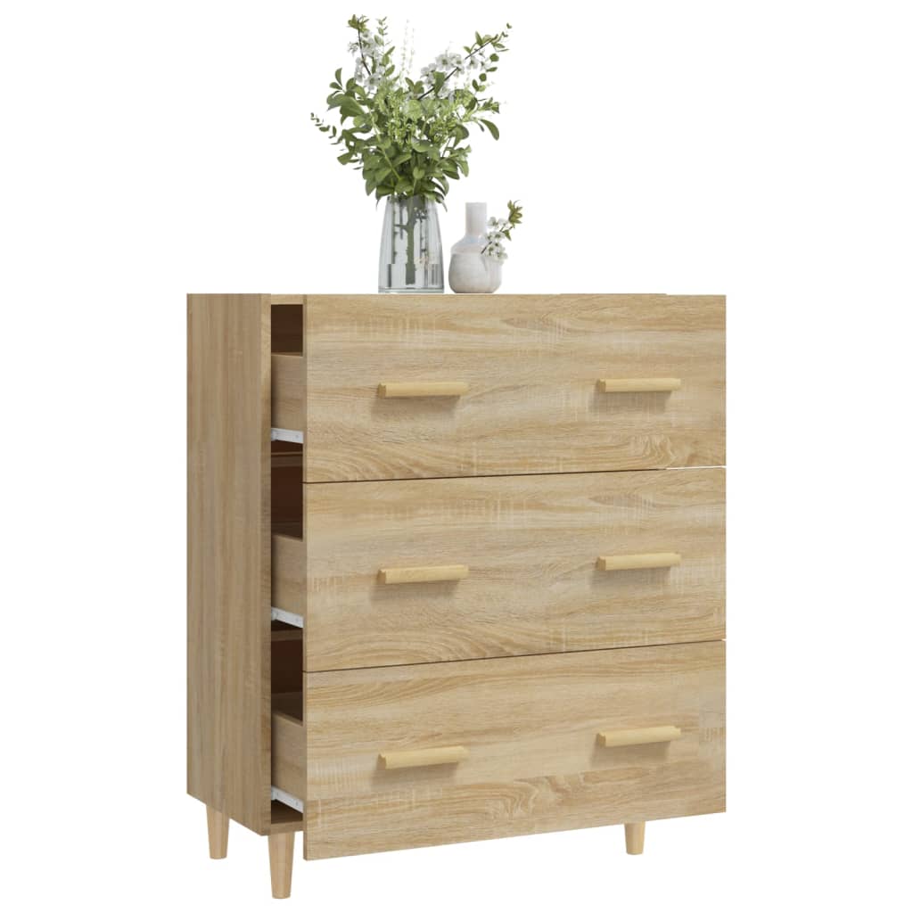 Ντουλάπι Sonoma Δρυς 70 x 34 x 90 εκ. από Επεξεργασμένο Ξύλο