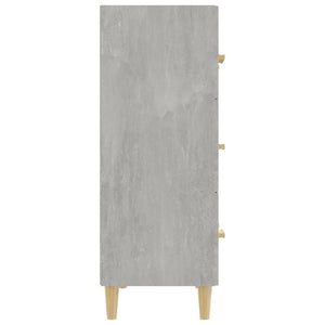 Ντουλάπι Γκρι Σκυροδέματος 70 x 34 x 90εκ. Επεξεργασμένο Ξύλο