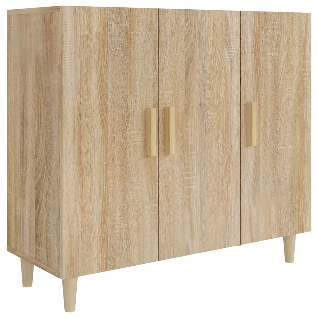 Ντουλάπι Sonoma δρυς 90x34x80 εκ. Επεξεργασμένο Ξύλο - Pakobazaar
