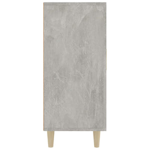 Ντουλάπι Γκρι Σκυροδέματος 90x34x80 εκ. Επεξεργασμένο Ξύλο