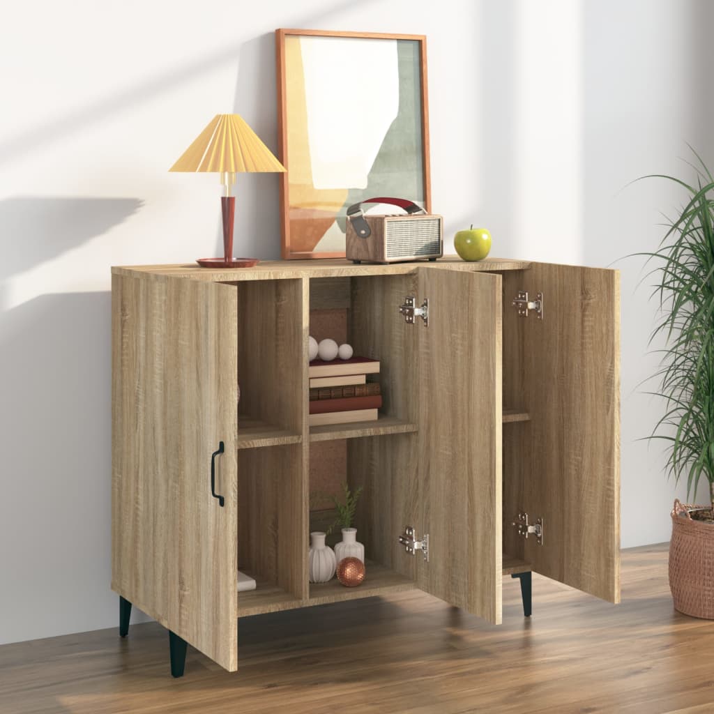 Ντουλάπι Sonoma δρυς 90x34x80 εκ. Επεξεργασμένο Ξύλο