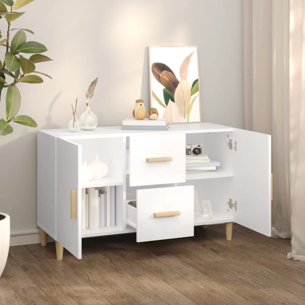 Ντουλάπι Λευκό 100 x 36 x60 εκ. Επεξεργασμένο Ξύλο