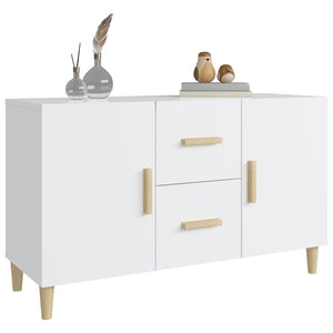 Ντουλάπι Γυαλιστερό Λευκό 100 x 36 x60 εκ. Επεξεργασμένο Ξύλο