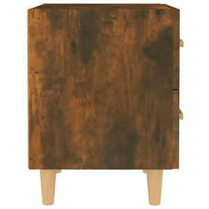 Κομοδίνα 2 τεμ. Καπνιστή Δρυς 40 x 35 x 47,5 εκ. - Pakobazaar