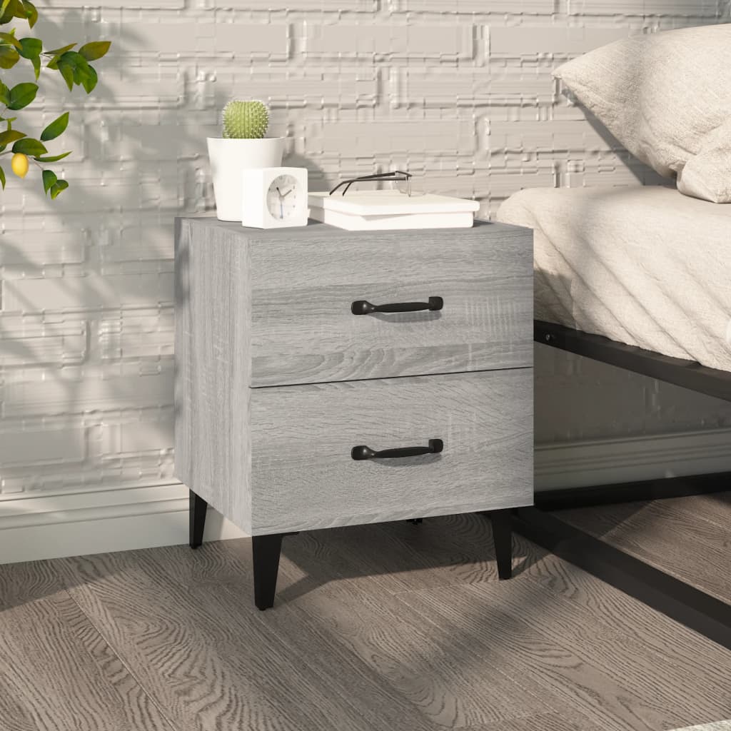 Κομοδίνο Γκρι Sonoma 40 x 35 x 47,5 εκ.