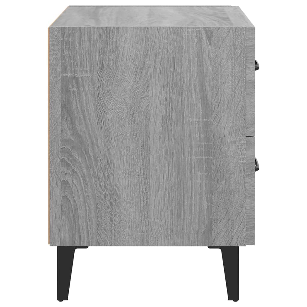 Κομοδίνα 2 τεμ. Γκρι Sonoma 40 x 35 x 47,5 εκ.