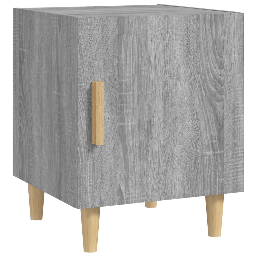 Κομοδίνα 2 τεμ. Γκρι Sonoma από Επεξεργασμένο Ξύλο - Pakobazaar