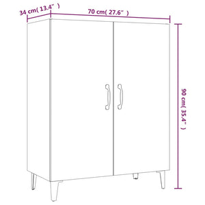 Ντουλάπι Καπνιστή Δρυς 70 x 34 x 90 εκ. Επεξεργασμένο Ξύλο