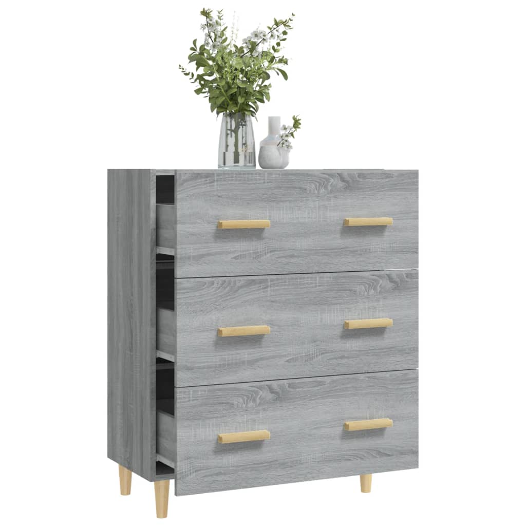 Ντουλάπι Γκρι Sonoma 70 x 34 x 90 εκ. από Επεξεργασμένο Ξύλο