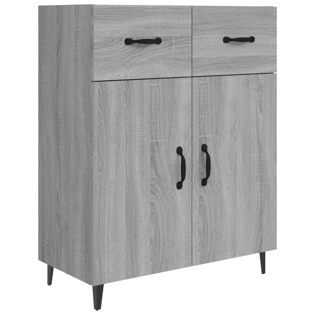 Ντουλάπι Γκρι Sonoma 69,5 x 34 x 90 εκ. από Επεξεργασμένο Ξύλο
