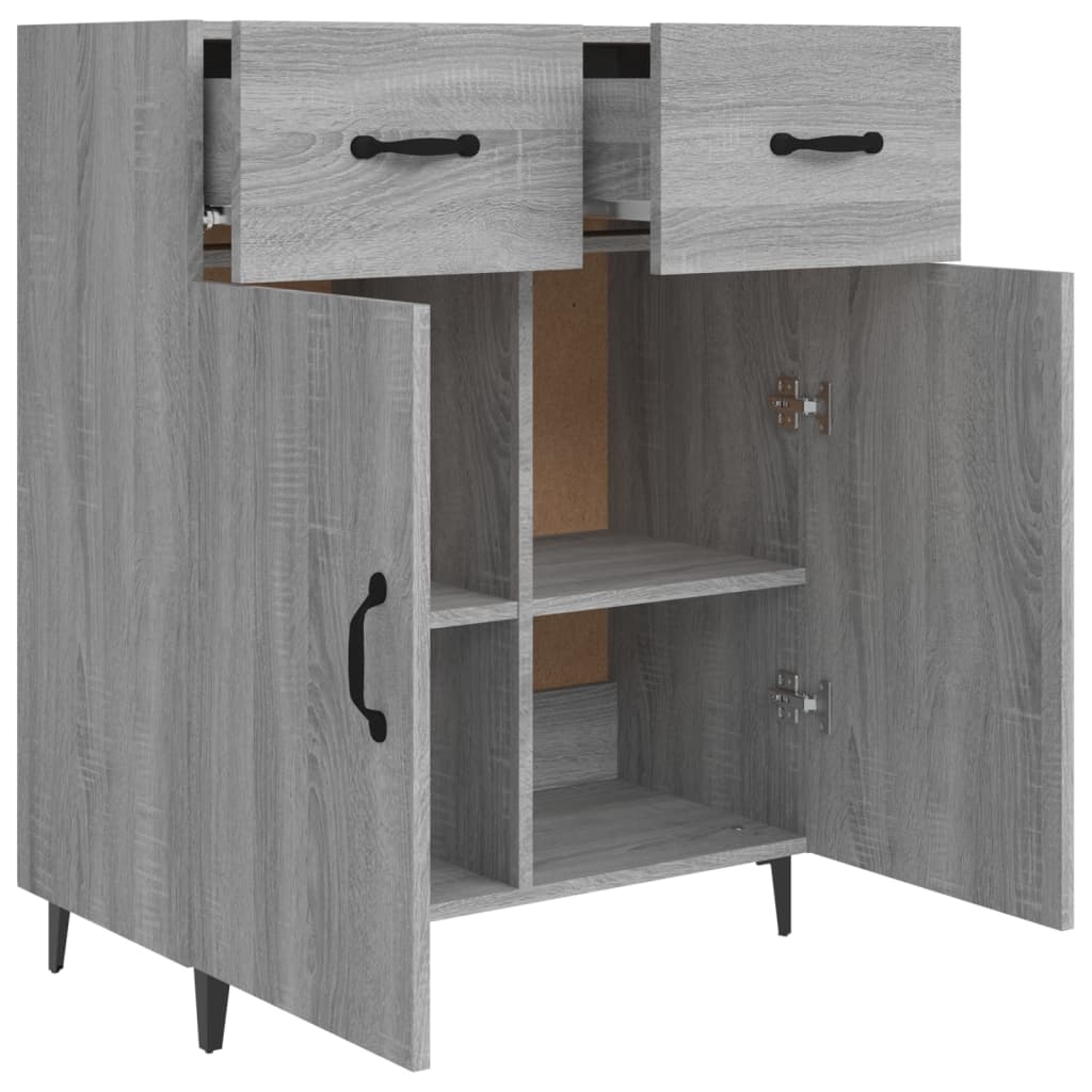 Ντουλάπι Γκρι Sonoma 69,5 x 34 x 90 εκ. από Επεξεργασμένο Ξύλο