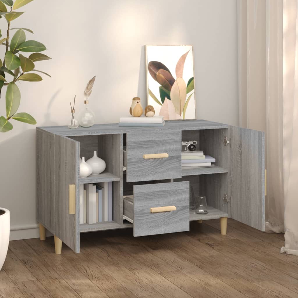 Μπουφές Γκρι Sonoma 100 x 36 x 60 εκ. από Επεξεργασμένο Ξύλο