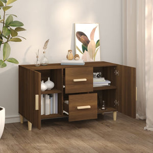 Μπουφές Καφέ Δρυς 100 x 36 x 60 εκ. Επεξεργασμένο Ξύλο