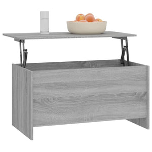 Τραπεζάκι Σαλονιού Γκρι Sonoma 102x55,5x52,5 εκ. Επεξεργ. Ξύλο