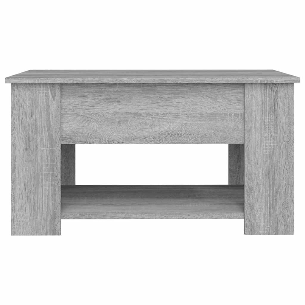 Τραπεζάκι Σαλονιού Γκρι Sonoma 79x49x41 εκ. Επεξεργασμένο Ξύλο - Pakobazaar
