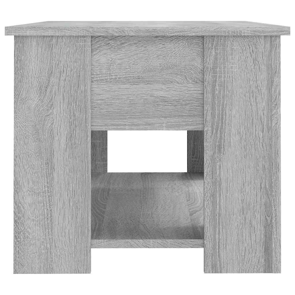 Τραπεζάκι Σαλονιού Γκρι Sonoma 79x49x41 εκ. Επεξεργασμένο Ξύλο - Pakobazaar