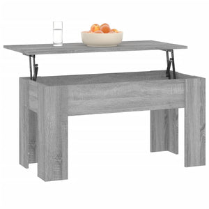 Τραπεζάκι Σαλονιού Γκρι Sonoma 101x49x52 εκ. Επεξεργασμένο Ξύλο - Pakobazaar