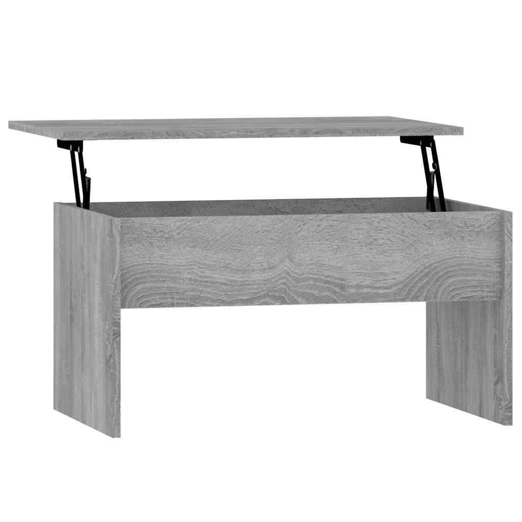 Τραπεζάκι Σαλονιού Γκρι Sonoma80x50,5x41,5εκ.Επεξεργασμένο Ξύλο