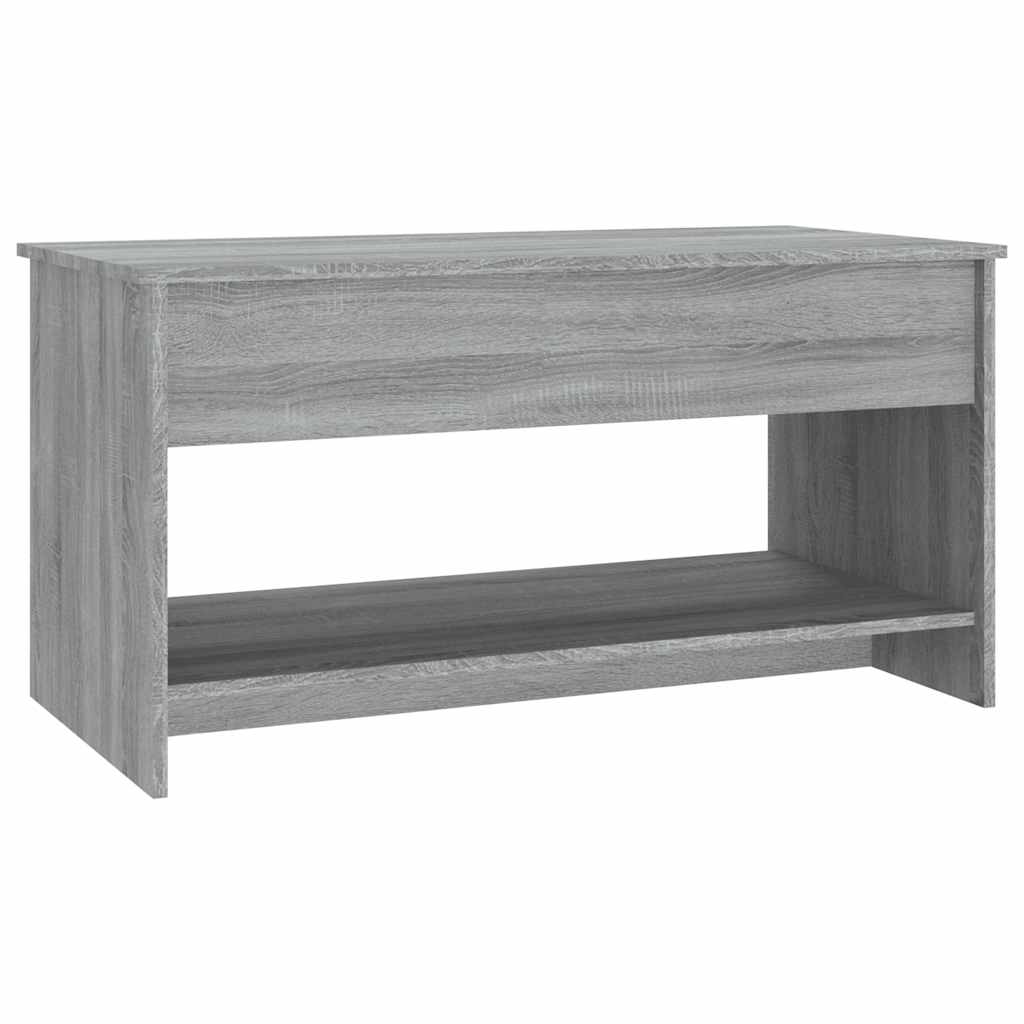 Τραπεζάκι Σαλονιού Γκρι Sonoma102x50x52,5 εκ.Επεξεργασμένο Ξύλο