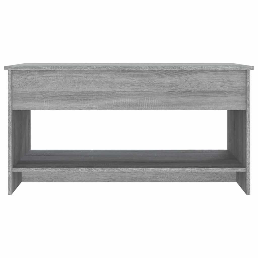 Τραπεζάκι Σαλονιού Γκρι Sonoma102x50x52,5 εκ.Επεξεργασμένο Ξύλο