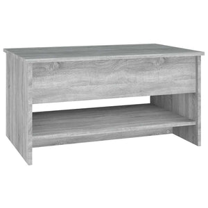 Τραπεζάκι Σαλονιού Γκρι Sonoma 80x50x40 εκ.Επεξεργασμένο Ξύλο - Pakobazaar