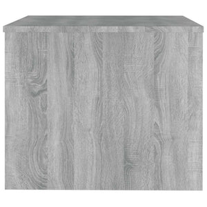 Τραπεζάκι Σαλονιού Γκρι Sonoma 80x50x40 εκ.Επεξεργασμένο Ξύλο - Pakobazaar