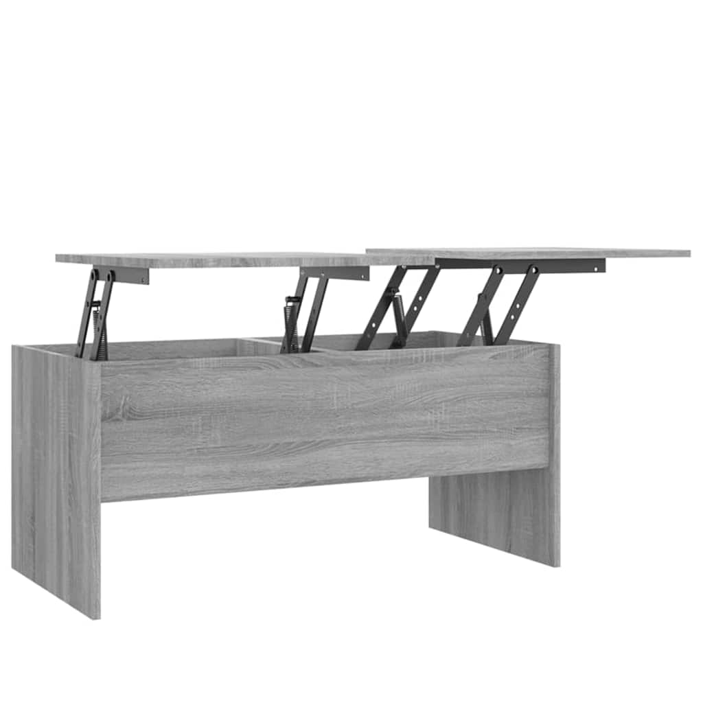 Τραπεζάκι Σαλονιού ΓκριSonoma102x50,5x46,5εκ.Επεξεργασμένο Ξύλο - Pakobazaar