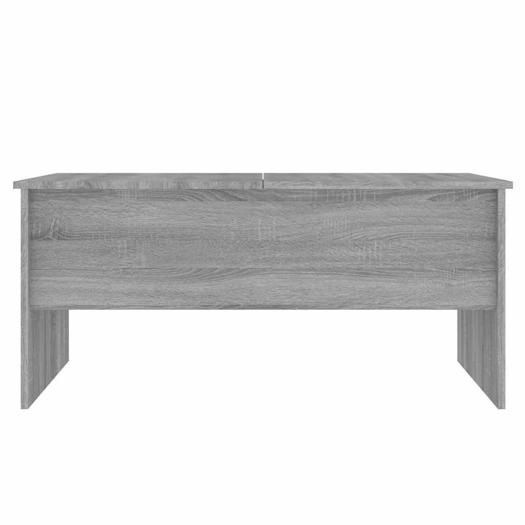 Τραπεζάκι Σαλονιού ΓκριSonoma102x50,5x46,5εκ.Επεξεργασμένο Ξύλο - Pakobazaar