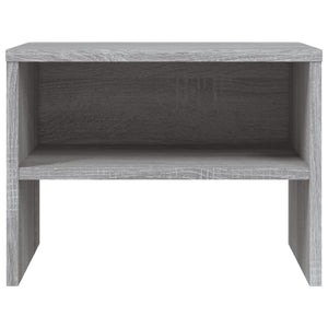 Κομοδίνα 2 Τεμ. Γκρι Sonoma 40x30x30 εκ. από Επεξεργασμένο Ξύλο