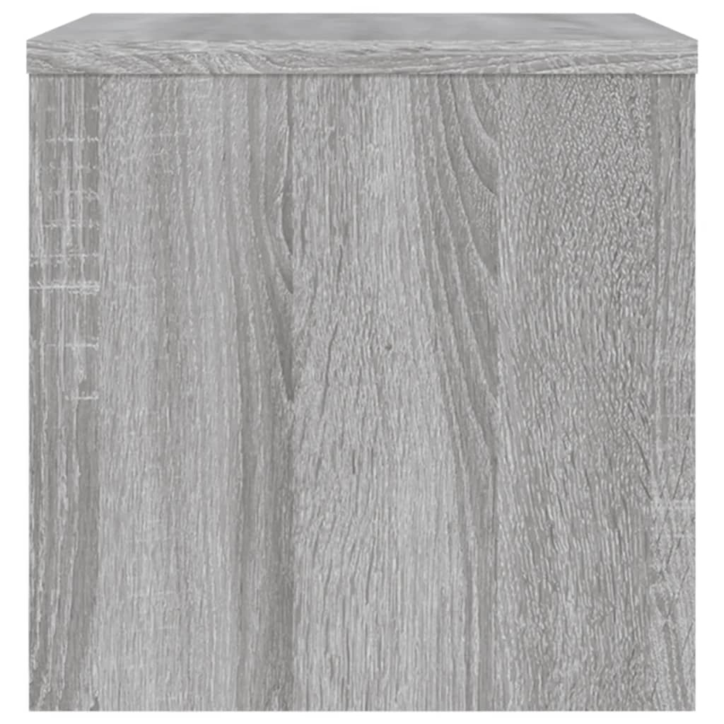 Κομοδίνα 2 Τεμ. Γκρι Sonoma 40x30x30 εκ. από Επεξεργασμένο Ξύλο