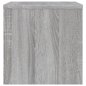 Κομοδίνα 2 Τεμ. Γκρι Sonoma 40x30x30 εκ. από Επεξεργασμένο Ξύλο