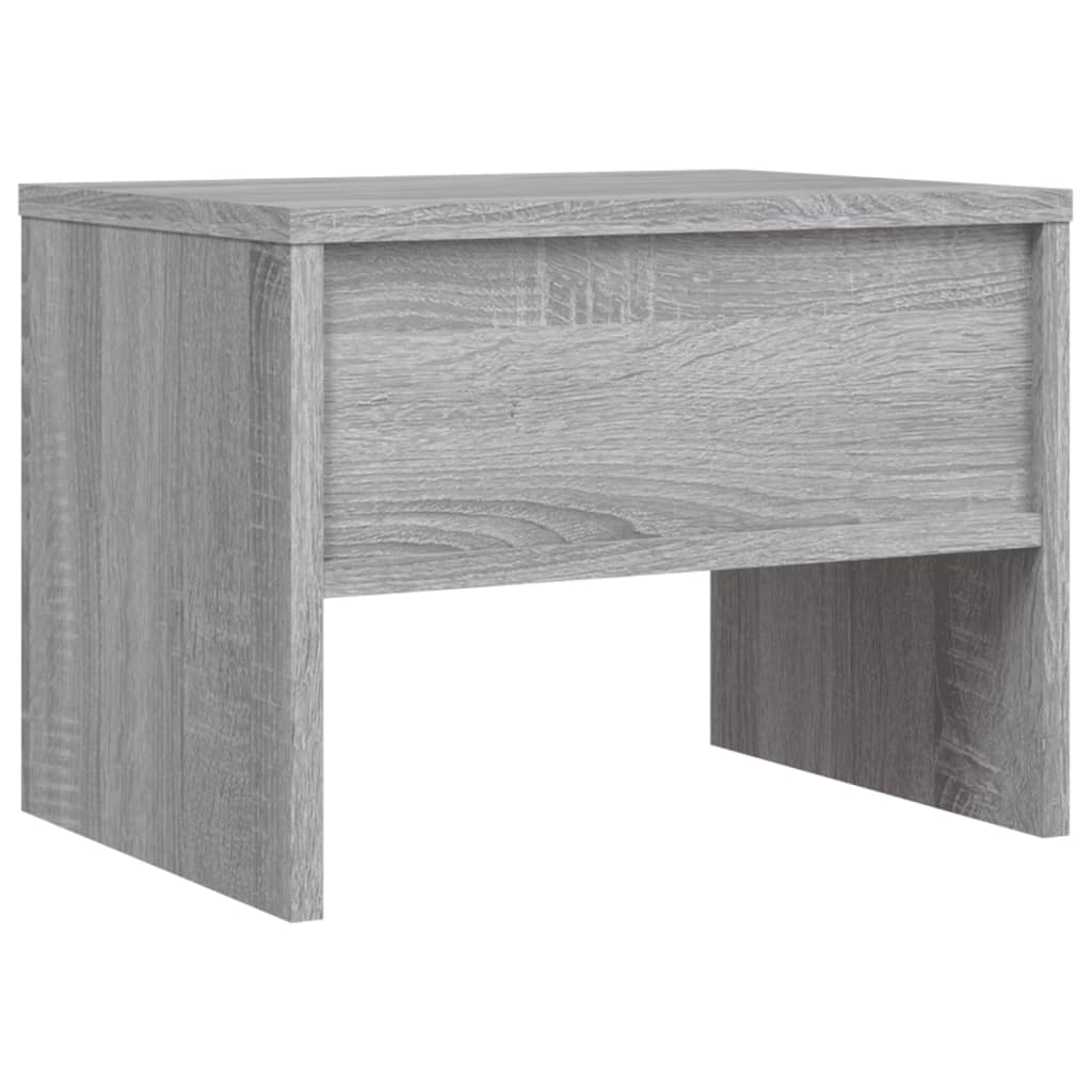 Κομοδίνα 2 Τεμ. Γκρι Sonoma 40x30x30 εκ. από Επεξεργασμένο Ξύλο
