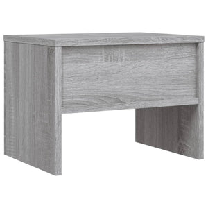 Κομοδίνα 2 Τεμ. Γκρι Sonoma 40x30x30 εκ. από Επεξεργασμένο Ξύλο