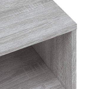 Κομοδίνα 2 Τεμ. Γκρι Sonoma 40x30x30 εκ. από Επεξεργασμένο Ξύλο