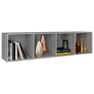 Βιβλιοθήκη/Έπιπλο Τηλεόρασης Γκρι Sonoma 36x30x143εκ Επεξ. Ξύλο - Pakobazaar