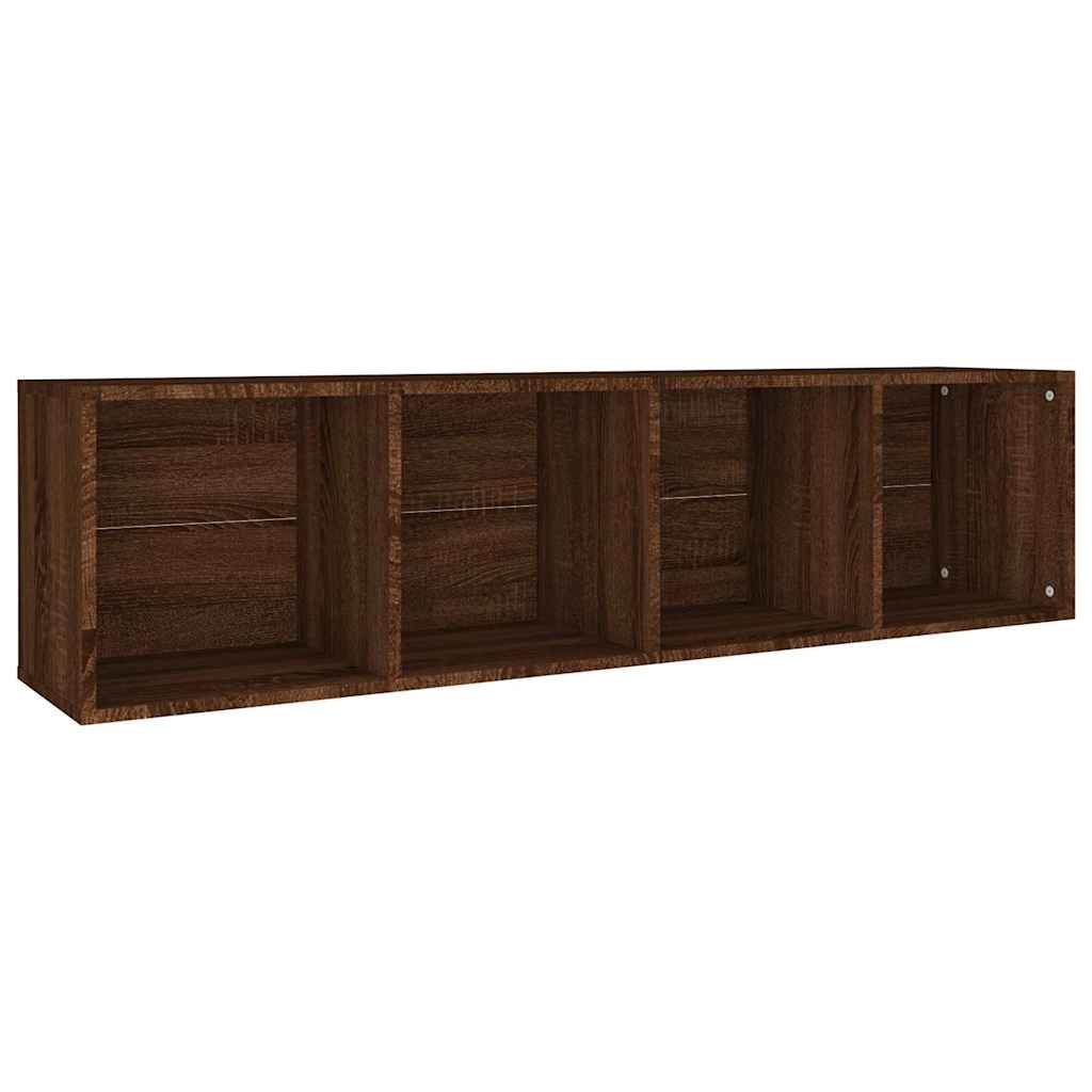 Βιβλιοθήκη/Έπιπλο Τηλεόρασης Καφέ Δρυς 36x30x143 εκ Επεξ. Ξύλο