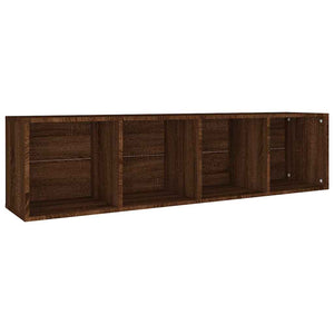 Βιβλιοθήκη/Έπιπλο Τηλεόρασης Καφέ Δρυς 36x30x143 εκ Επεξ. Ξύλο