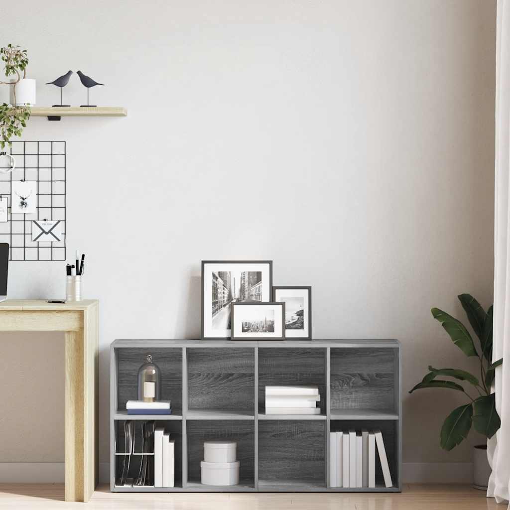 Βιβλιοθήκη/Βοηθητικό Ντουλάπι Γκρι sonoma 66x30x130εκ Επεξ Ξύλο
