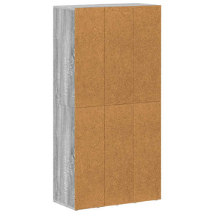 Βιβλιοθήκη/Βοηθητικό Ντουλάπι Γκρι sonoma 66x30x130εκ Επεξ Ξύλο