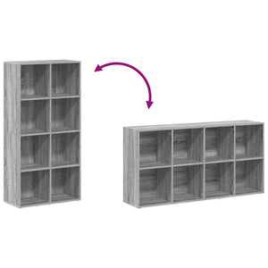 Βιβλιοθήκη/Βοηθητικό Ντουλάπι Γκρι sonoma 66x30x130εκ Επεξ Ξύλο