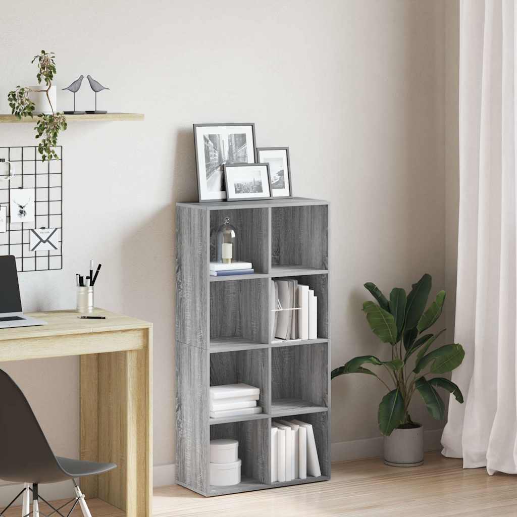 Βιβλιοθήκη/Βοηθητικό Ντουλάπι Γκρι sonoma 66x30x130εκ Επεξ Ξύλο