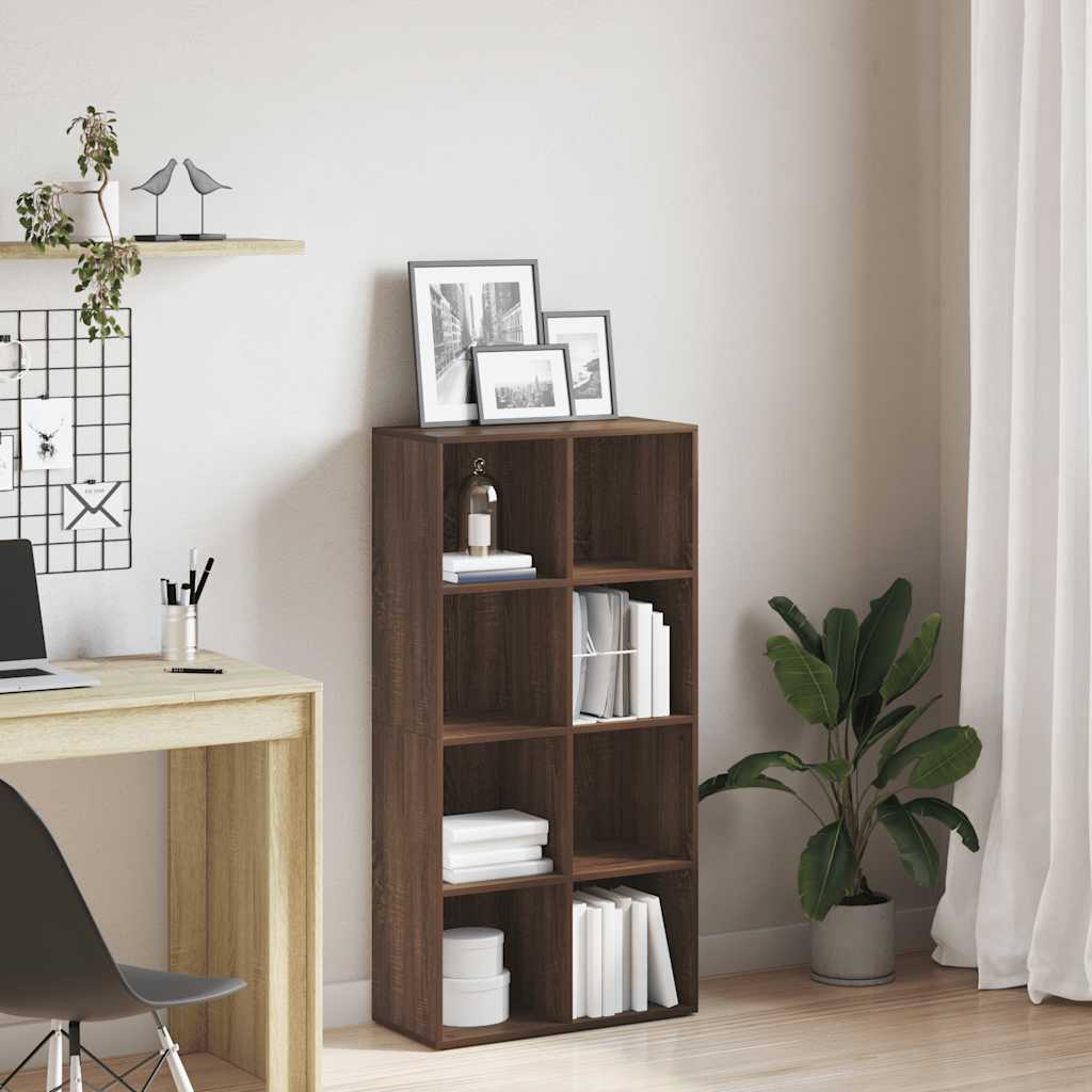 Βιβλιοθήκη/Βοηθητικό Ντουλάπι Καφέ Δρυς 66x30x130εκ Επεξ Ξύλο